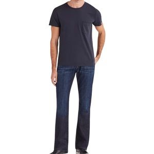 7 For All Mankind Men's Dark Blue Bootcut Jeans